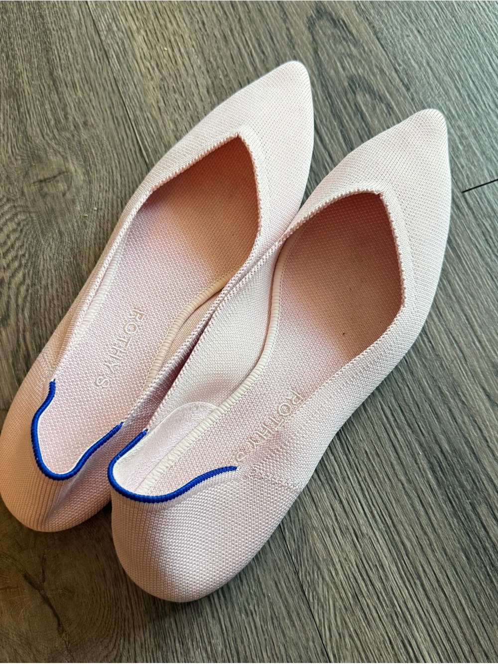 Rothy's The Point Knit Ballet Flats - Blush Pink